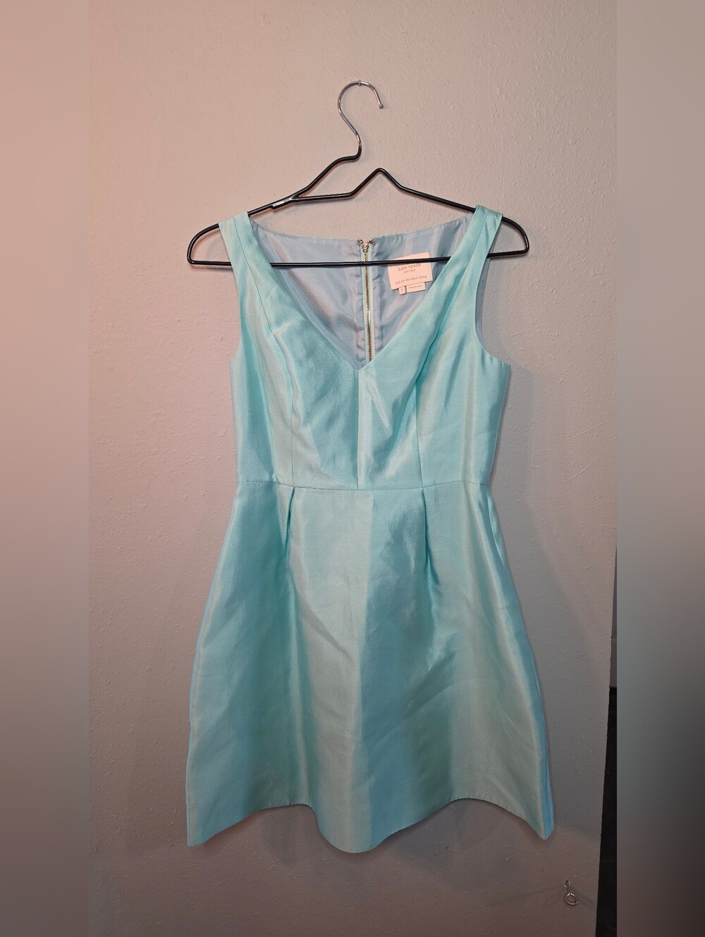Kate Spade New York Aqua Blue Fit & Flare Cocktail Dress Size 2
